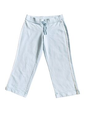 Vintage 90s / Y2K Express Baby Blue Capris Made In USA